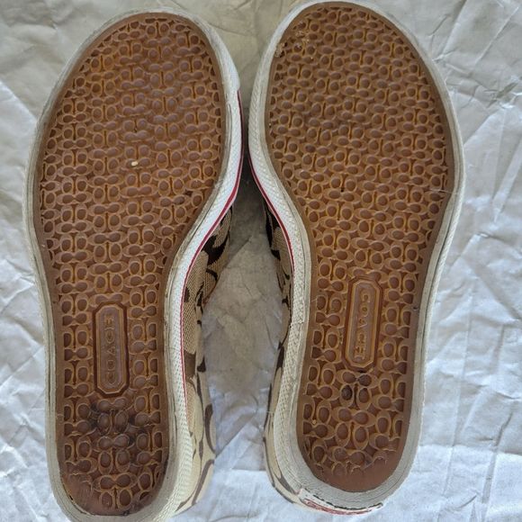 Coach Women's Tan Slip-On Shoes - Picture 3 of 7